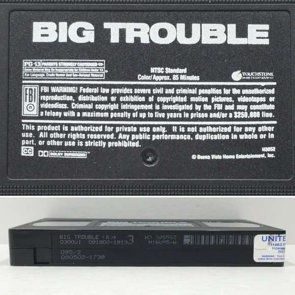 Big Trouble (VHS, 2002) 4723E1M - Picture 9 of 13